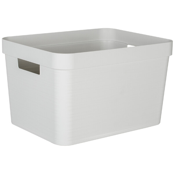 EDA Aufbewahrungsbox STONE, 12 Liter, PP, wei&szlig;