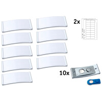 AVERY Zweckform Namensschild, 70 x 30 mm, silber, 10er Set