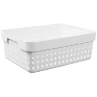 NHG Aufbewahrungskorb SEOUL BASKET M, PP, weiß