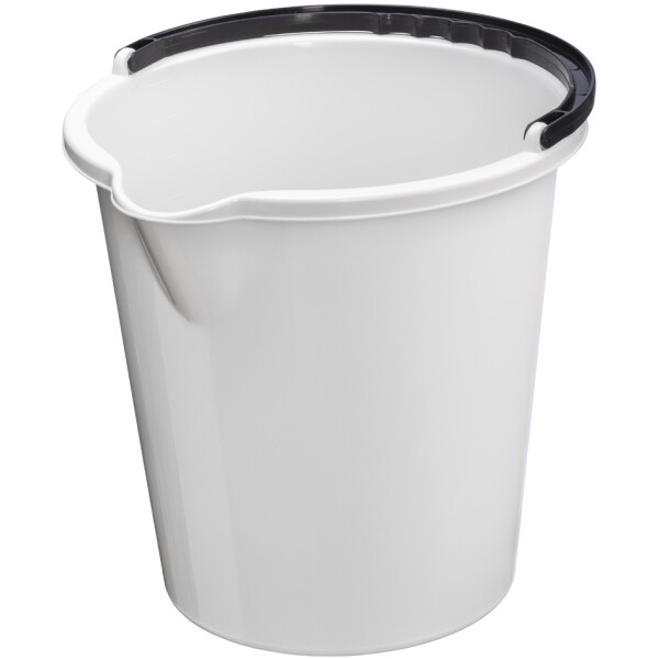 plast team Putzeimer "VANCOUVER", rund, 10 Liter, wei&szlig;