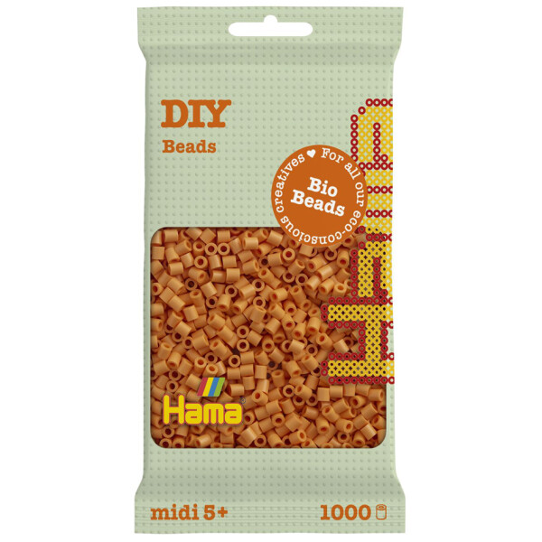 Hama Bügelperlen Bio midi, nougat, im Beutel