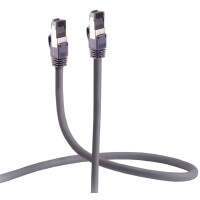 FLEXLINE Patchkabel Kat. 6A, U FTP, trittfest, grau, 10,0 m