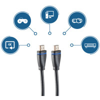 shiverpeaks BASIC-S HDMI Kabel, HDMI-A Stecker, 3,0 m