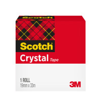 3M Scotch Klebefilm Crystal Clear 600, 19 mm x 25 m