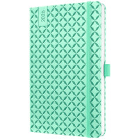 sigel Buchkalender Jolie Flair 2026, Kunstleder, A5, mint