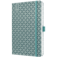 sigel Buchkalender Jolie 2026, Kunstleder, A5, ozeanblau