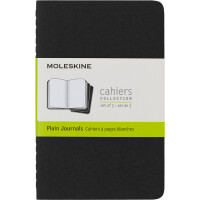 MOLESKINE Notizheft Cahier, P A6, blanko, Karton, schwarz