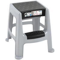 EDA Tritthocker, 1 Stufe, PP, grau schwarz