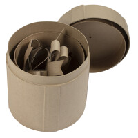 décopatch Pappmaché-Geschenkboxen, rund,...