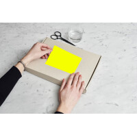 rillprint Fluoreszierende Etiketten, 105 x 74 mm, rot