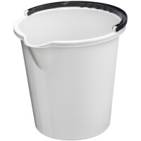 plast team Putzeimer "VANCOUVER", rund, 10 Liter, schwarz