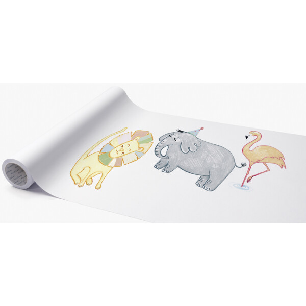 folia Malrolle, blanko, 300 mm x 6 m, weiß