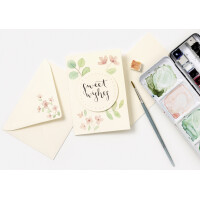 folia Klappkarten-Set, 105 x 150 mm, maigrün