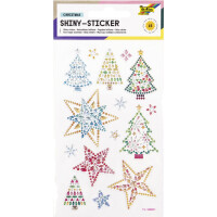 folia Weihnachts-Sticker Shiny CHRISTMAS