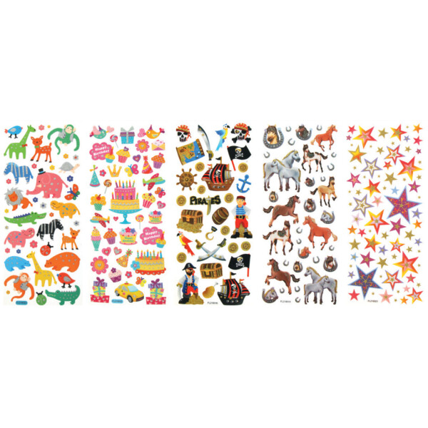 folia Glitzer-Sticker "Exotic"