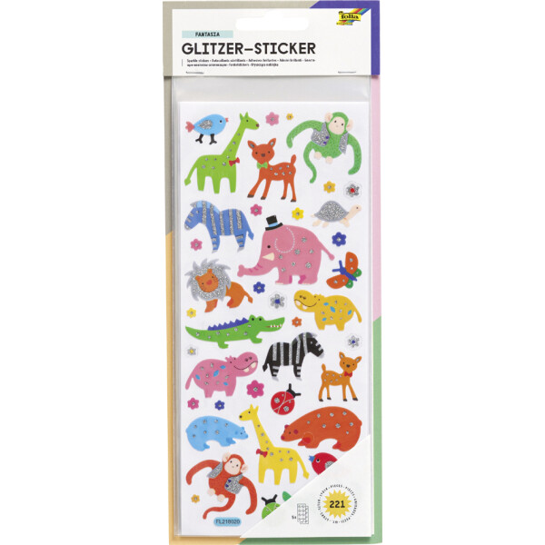 folia Glitzer-Sticker "Exotic"