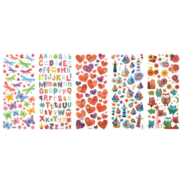 folia Glitzer-Sticker "Exotic"