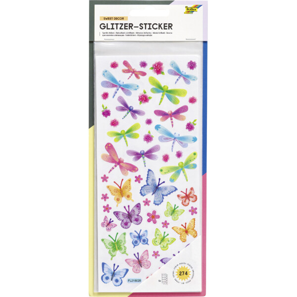 folia Glitzer-Sticker "Exotic"