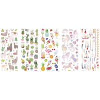 folia Glitzer-Sticker "Exotic"