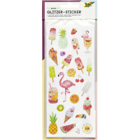 folia Glitzer-Sticker "Exotic"