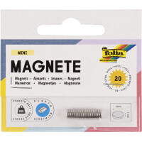 folia Mini-Neodym-Magnet, Durchm.: 6 mm x (H)1 mm, silber