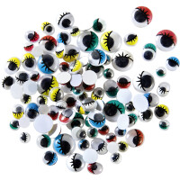 folia Wackelaugen mit Wimpern, nicht selbstklebend,...