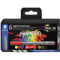 STAEDTLER Fasermaler pigment brush pen "Pastel...