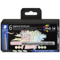 STAEDTLER Fasermaler pigment brush pen "Pastel...