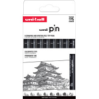 uni-ball Fineliner PIN ASP009, 5er Set