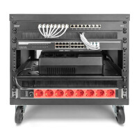 DIGITUS 19" Universal-Gestell, mit Rollen, 8HE, schwarz