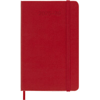 MOLESKINE Taschenkalender 2025 2026, 18 Monate, P A6,hellrot