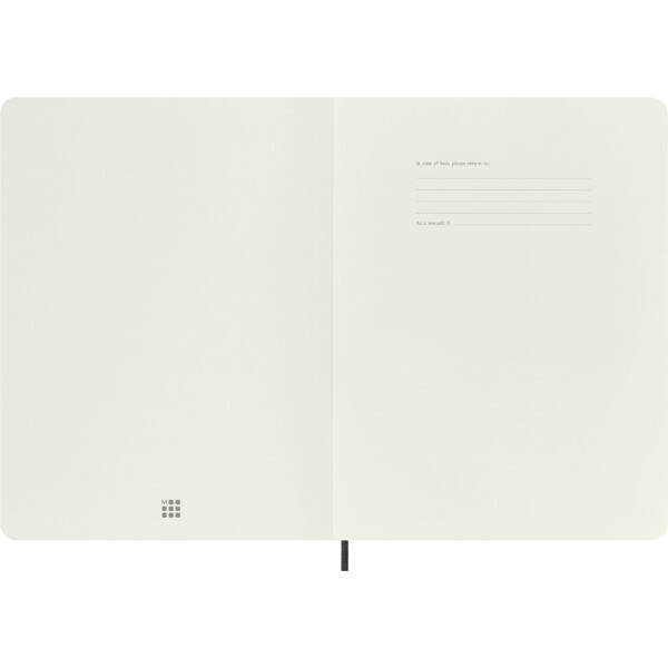 MOLESKINE Notizbuch, XL, blanko, Softcover, schwarz