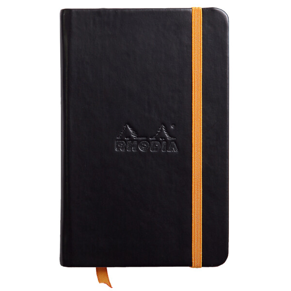 RHODIA Notizbuch RHODIARAMA, 90 x 140 mm, liniert, schwarz