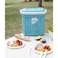 EDA Kühlbox ICEBERG, 8 Liter, türkis weiß