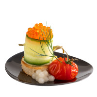 APS Teller PEBBLES, gunmetal, 4er Set