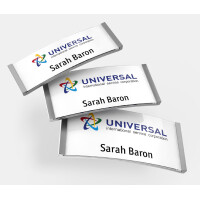 AVERY Zweckform Namensschild, 68 x 22 mm, silber, 20er Set