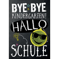 CACTUS Schulanfangs-Grußkarte "Bye Bye...