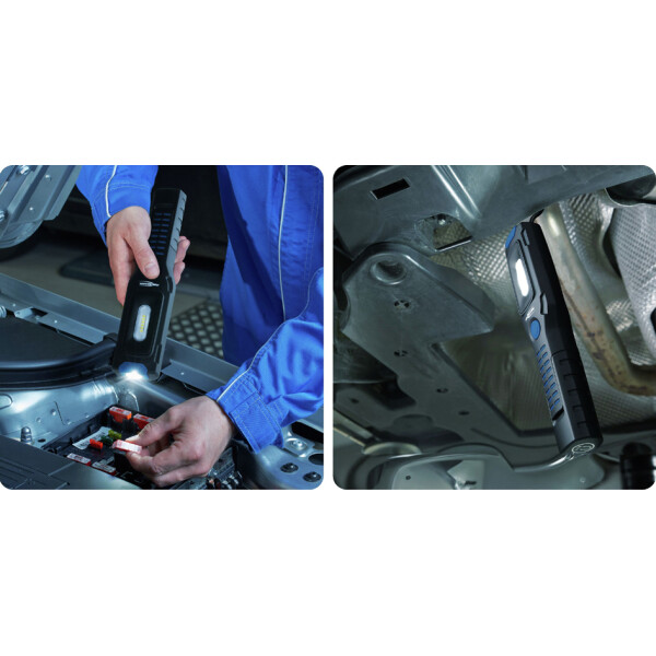 ANSMANN LED-Werkstatt-Stableuchte IL300R, schwarz blau