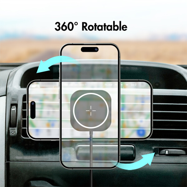 LogiLink Smartphone-KFZ-Magnethalter mit Ladefunktion