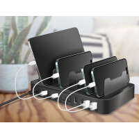 LogiLink USB-Ladestation, 4x USB-A & 6x USB-C, 120 Watt