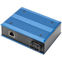 DIGITUS Industrieller Gigabit Medienkonverter RJ45, 0,5km