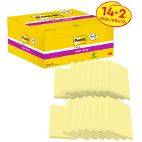 Post-it Haftnotizen super sticky notes, 127 x 76 mm, 14+2