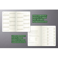 sigel Taschenkalender Conceptum 2025 2026, DIN A6, schwarz