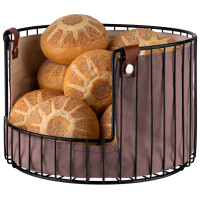 APS Brot- und Obstkorb, rund, Durchmesser: 275 mm, schwarz