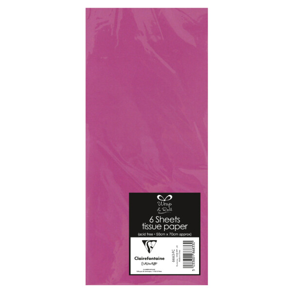 Clairefontaine Seidenpapier, (B)500 x (H)700 mm, rot