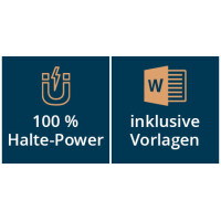 AVERY Zweckform Namensschild, 68 x 22 mm, silber, 10er Set