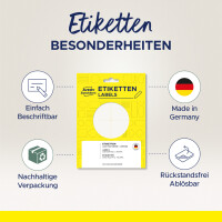 AVERY Zweckform Namens-Etiketten, 80 x 54 mm,...