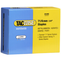 TACWISE Heftklammern 71 16 mm verzinkt, 10.000 Stück