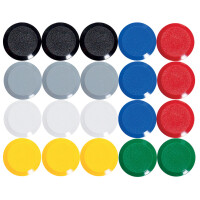 MAUL Facetterand-Magnet MAULpro, Durchm.: 33 mm, weiß