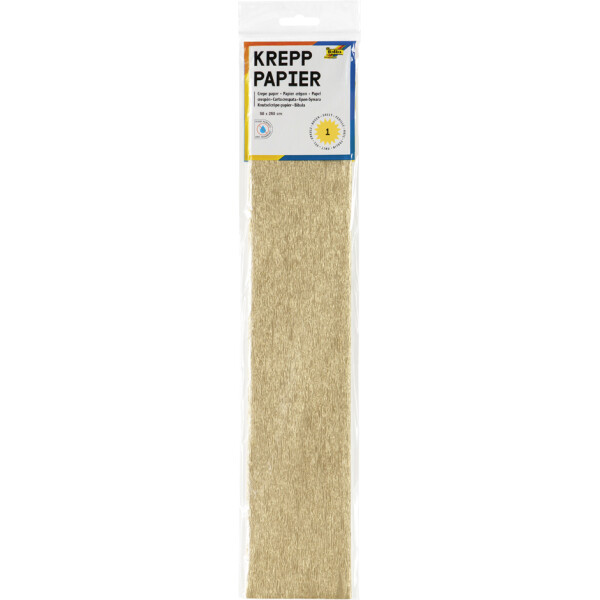 folia Krepppapier-Lagen, (B)500 mm x (L)2,5 m, weiß